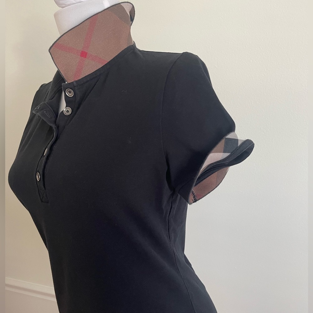 Burberry Brit Black Polo Shirt Unisex - Picture 5 of 7